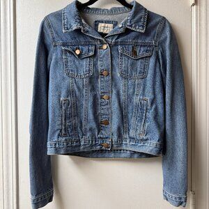 Forever 21 Women's Cropped Essential Denim Jacket S
